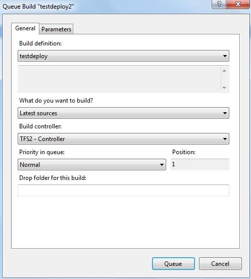 click Queue New Build